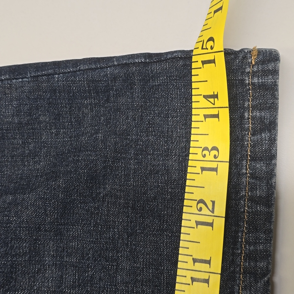Jeanology Collection Classic Dark Blue Wide Leg Jeans, Sz12 - Picture 11 of 12